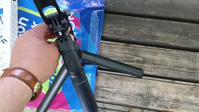 Штатив для телефона напольный WALKER WTR-37 (170 см), селфи-палка трипод с Bluetooth пультом