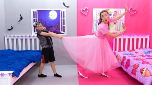 Pink vs Black Challenge для друзей от Влада и Ники
