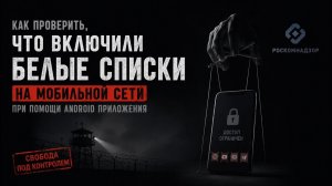 Как проверить, что включили белые списки на мобильной сети при помощи Android приложения