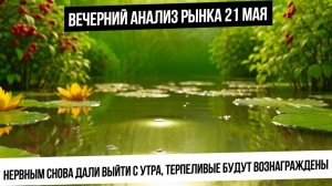 Вечерний анализ рынка 21 мая. Рынок даст заработать терпеливым! Крупный игрок собирает позиции! Газ!