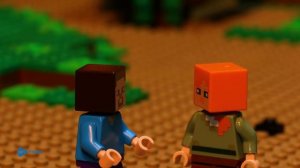 LEGO Minecraft 999+ жителей против мутантов-иссушителей !Мультфильм