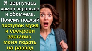 Я вернулась домой и обомлела. Почему подлый  поступок мужа и свекрови заставил меня подать на развод