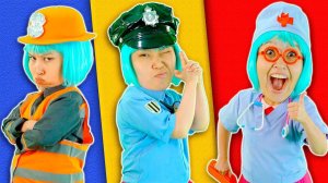 Девочка Полицейский, Доктор и Девочка Пожарный + СБОРНИК Lights Kids Детские Песни