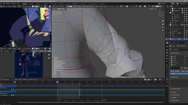 Coloso - A to Z of NPR Animation in Blender 18-1. Modeling & Rigging Practice - Body 6