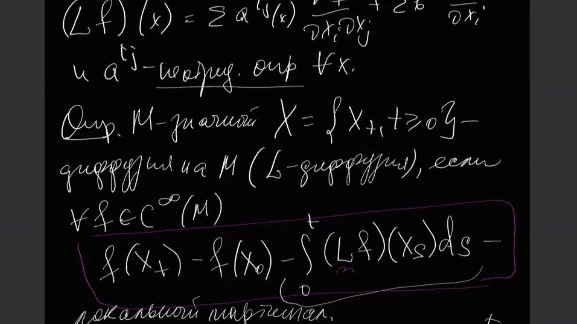 Теория мартингалов 2. Лекция 12, Е.Е.Баштова