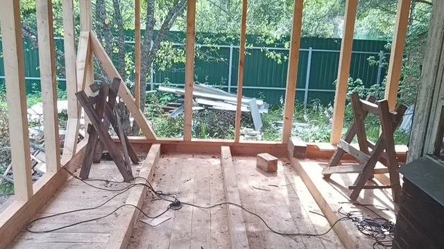 26.07.25г. Пристройка к дому. Освоил наложение звука на видео.