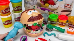 Игрушка «Стоматолог» 🦷 Как приготовить еду из пластилина! Распаковка Обзор ярких игрушек! Мультики
