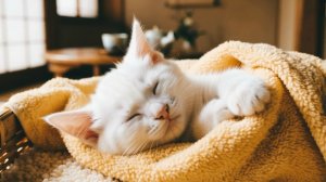 Японское поверье про котёнка, жёлтое полотенце и омурайсу
