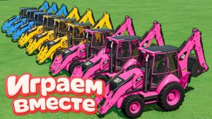 МУЛЬТИКИ ПРО РАЗНОЦВЕТНЫЕ МАШИНКИ И ТРАКТОРЫ ДЛЯ ДЕТЕЙ 🚜 ГОНКИ ТРАКТОРОВ ДЛЯ ДЕТЕЙ №51