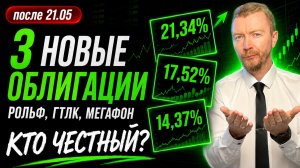 Новые облигации мая 2026: Рольф, ГТЛК, МегаФон. Кто платит по делу?