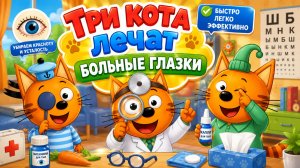 Три кота лечат глазки