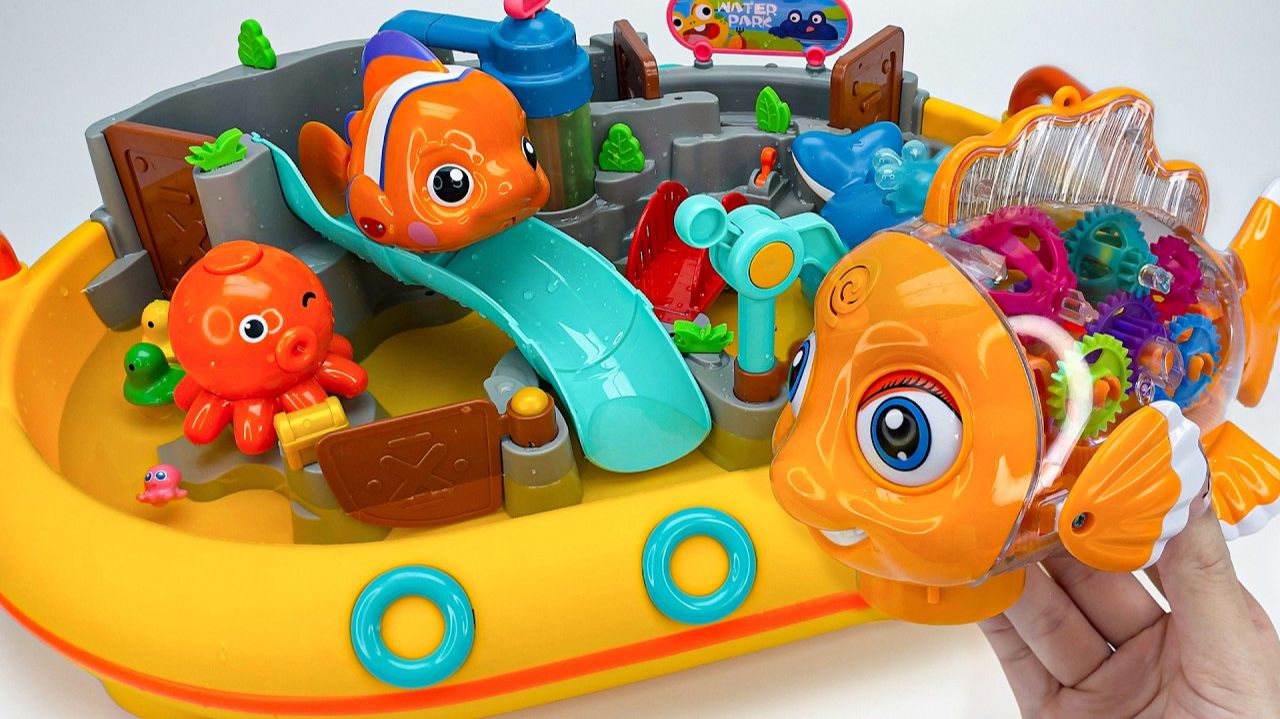 Игровой набор «Аквариум» и Немо на рыбалке 🐟 Распаковка и Обзор ярких игрушек! Мультики для детей!