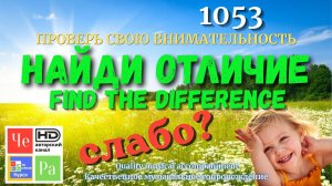 «Найди отличие» / «Spot the Difference«_ выпуск  1053