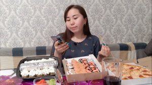 🍣 Асмр - Мукбанг | СУШИ | Вопрос - Ответ 💬 Нас 1000 🎉🥳