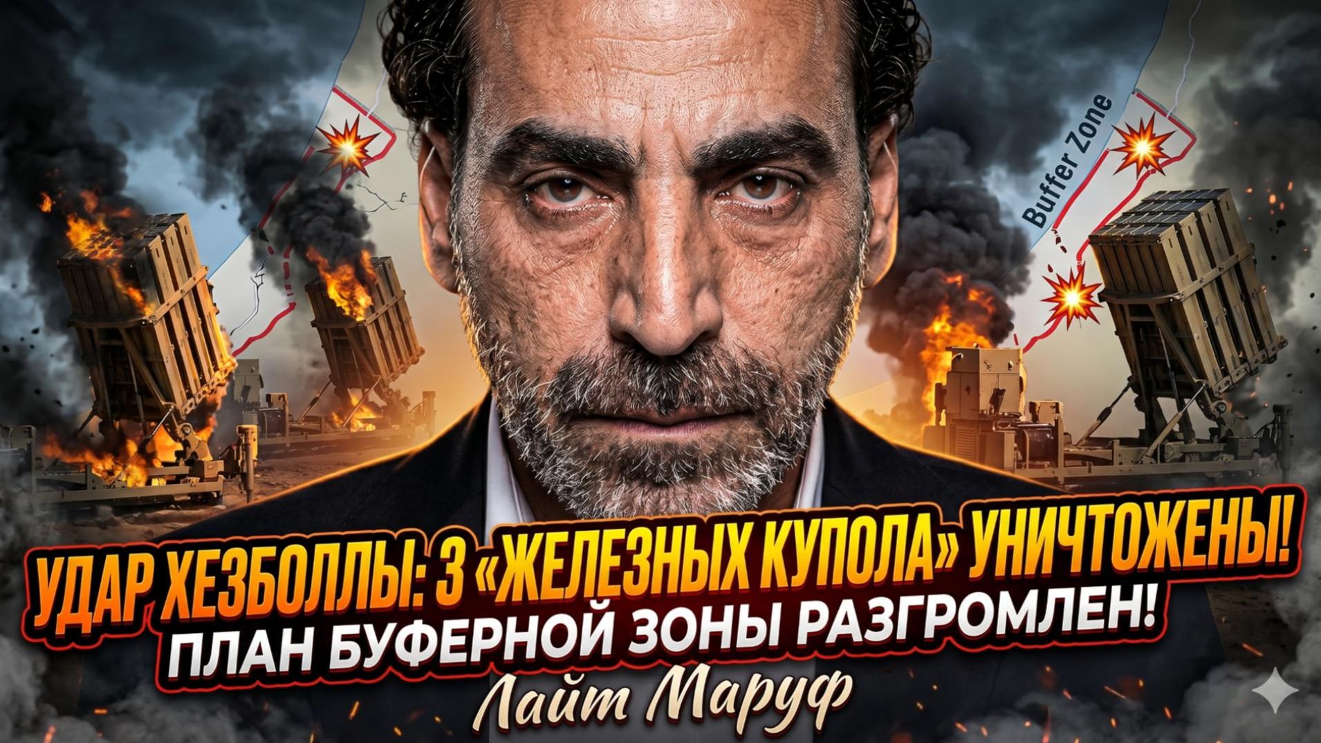 😱 Лаит Маруф | Шок! «Хезболла» уничтожила 3 батареи Железного купола за 1 час! Буферной зоне