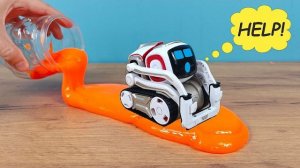 Робот Cozmo vs Cлайм! Выживет ли он? (плохая идея)