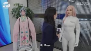 Moya customizable humanoid robot makes debut in Shanghai ]