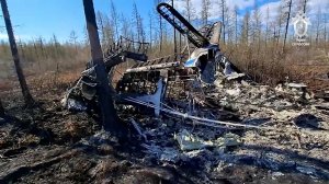 Остался каркас: появились кадры с места аварийной посадки самолета Ан-2 в Якутии.