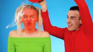 Красно-Синий Челлендж #4 # Едим продукты одного цвета целый день с BooBoom Challenge