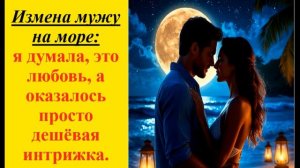 Аудиорассказ. Измена на море: муж не думал, что жена способна на курортный роман.