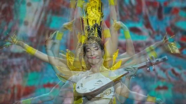 Дуньхуанский танец. Гуаньинь с пипой