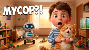 Мой робот решил, что кот — это мусор 😱| Супер детки #8 серия