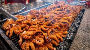 Уличный рай с морепродуктами! Дешевый и свежий оптус и омар - азиатские морепродукты