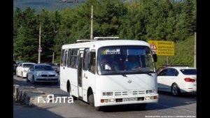 Поездка на автобусе Богдан А091 (Y99-C39) 2003 г.в. Маршрут 110 (г.Ялта)