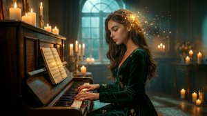 lullaby | Beautiful ambient music | Relaxing Music | Cinematic Piano | AI Art |
