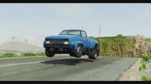 BeamNG Drive — Разбиваем автомобили на лестнице на обрыве, тест‑зона