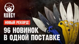 96 НОЖЕЙ ЗА 50 МИНУТ! Мировой рекорд по обзору ножей и разбор поставки Kubey