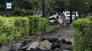 Брусчатка вместо старого асфальта: проспект Ленина благоустраивается в столице Хакасии
