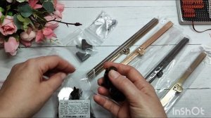 РАСПАКОВКА фУРНИТУРЫ!! Обзор, застёжка-панель на сумочку.#рукоделие.#вышивание.#канва.