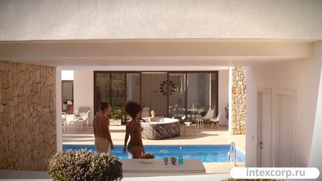 Надувной СПА бассейн Бествей Лей-Зи-Спа Голливуд Люкс (Bestway LAY-Z-SPA Hollywood Luxe) 6001F