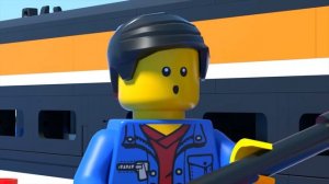 LEGO поезд в лаве — смешная неудача