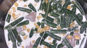 Индейка с зеленой фасолью и сладкой кукурузой со сливками