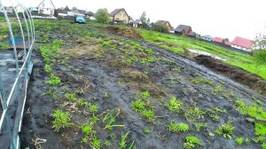Собрали с сыном каркас теплицы .Погода опять не дает ничего делать.