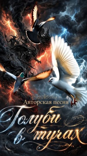Голуби в тучах
