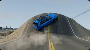 Автомобили против гигантской выпуклости: Безумный челлендж #3 в BeamNG Drive!