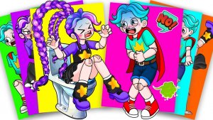 Лили Лавбрейдс и Рори Редкейп в реальной жизни - Poppy Playtime 5 Стикербук своими руками