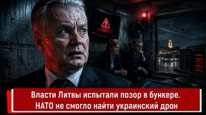 Власти Литвы испытали позор в бункере. НАТО не смогло найти украинский дрон