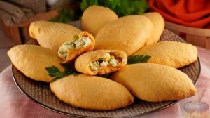 ПИРОЖКИ С ЯЙЦОМ, СЫРОМ И ЗЕЛЁЛЕНЫМ ЛУКОМ