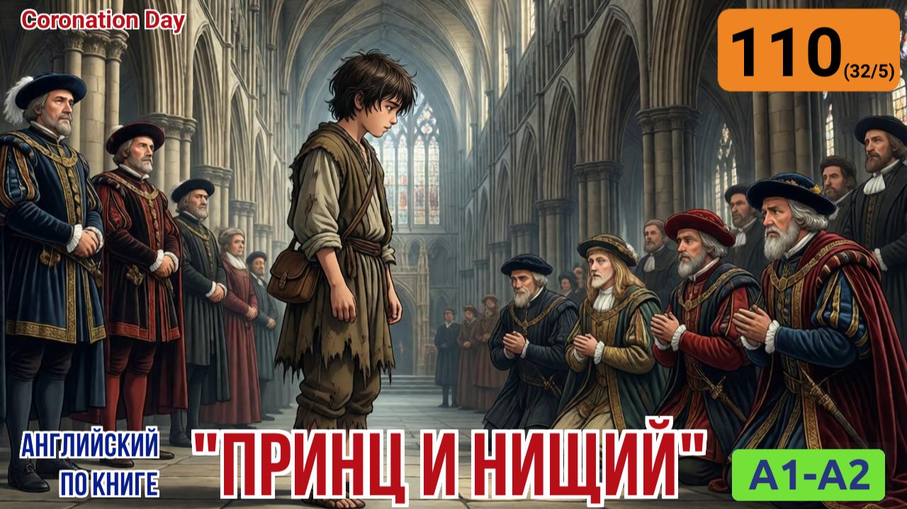 "Принц и нищий" на английском | Глава 32/5: Коронование истинного короля | A1-A2