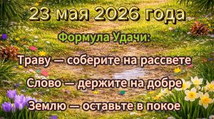 Народные приметы на 23 мая 2026 года