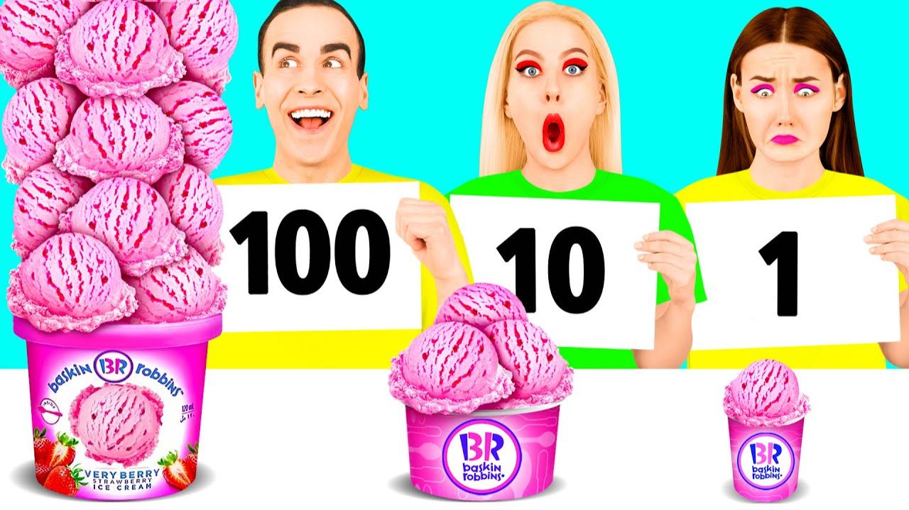100 слоев еды Челлендж #5 c BooBoom Challenge смотреть онлайн