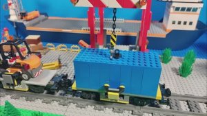 LEGO ЦУНАМИ - Грузовой корабль врезался в МОСТ