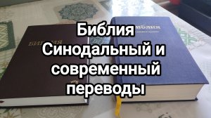 Библия: Синодальный и современный переводы.