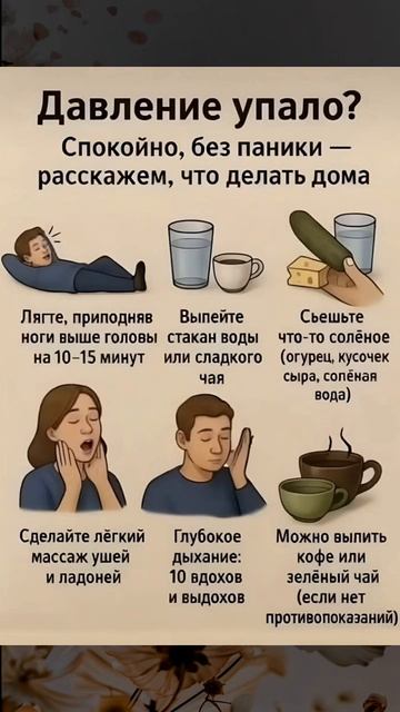Давление упало?