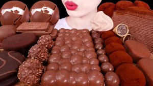 АСМР МУКБАНГ | ШОКОЛАДНЫЕ ДЕСЕРТЫ: Маршмеллоу, Рисовые Моти, Мороженое, Киндер 🍫