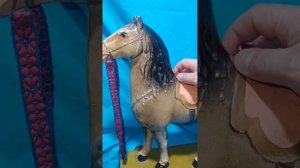старинная лошадка Каталка , поет ржет,- звуковой механизм рабочий, папье маше , пресопилки СССР